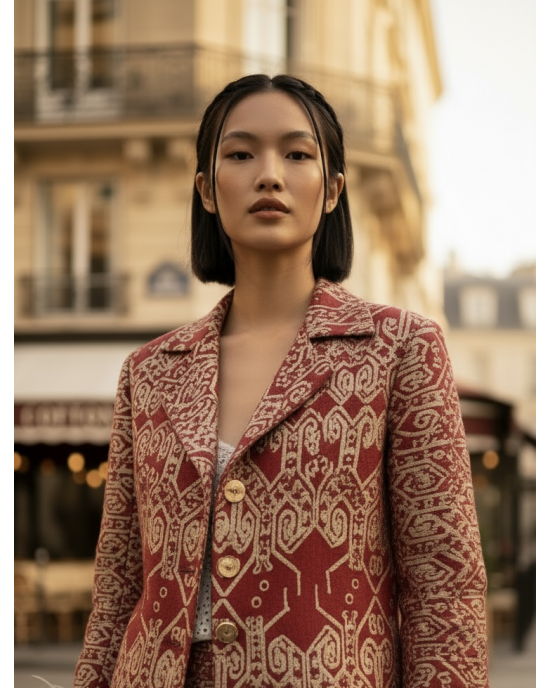 SCARLET PUA BLAZER SET 