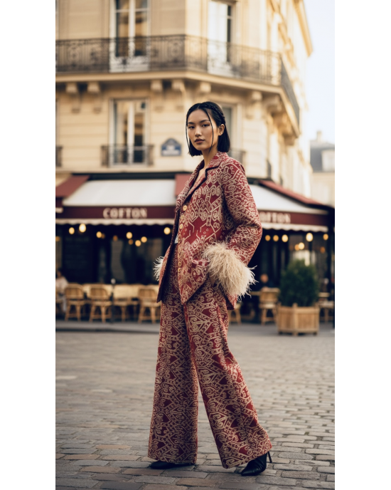 SCARLET PUA BLAZER SET 