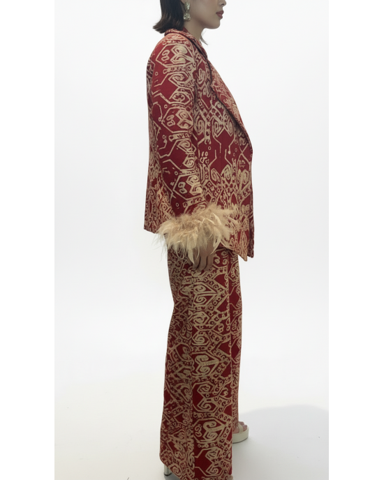 SCARLET PUA BLAZER SET 