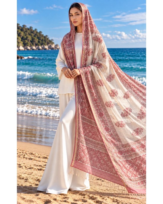 FLORAL MEDALLION SHAWL