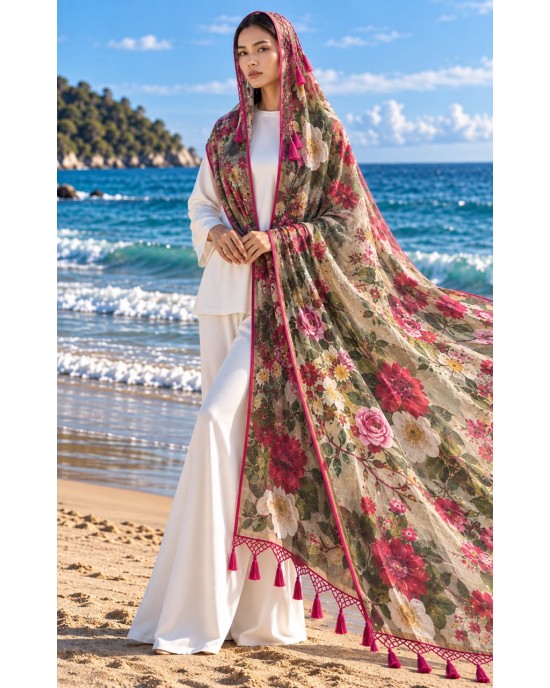 BOTANICAL TAPESTRY SHAWL