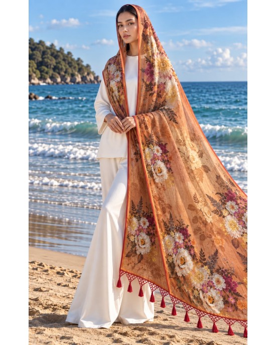 COPPER BLOSSOM SHAWL