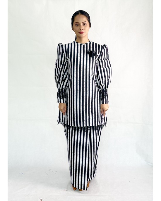 GEMERSIK Modern Kurung - Batik Stripy 