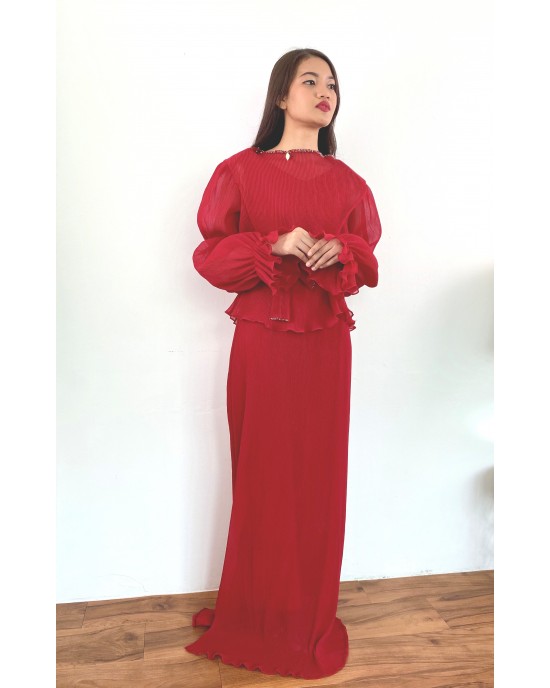 LISHA 3IN1 DRESS in Scarlet