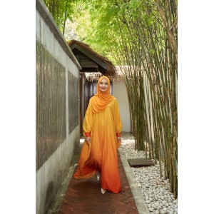 SHAQIQA Kaftan Dress - Orange Ombre