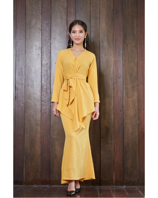 PUTERI Kimono Kurung - Yellow